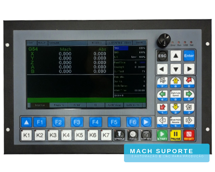Interface Placa Controlador Standalone CNC Off-Line 5 Eixos DDCS EXPERT V1.1 (Linux CNC)