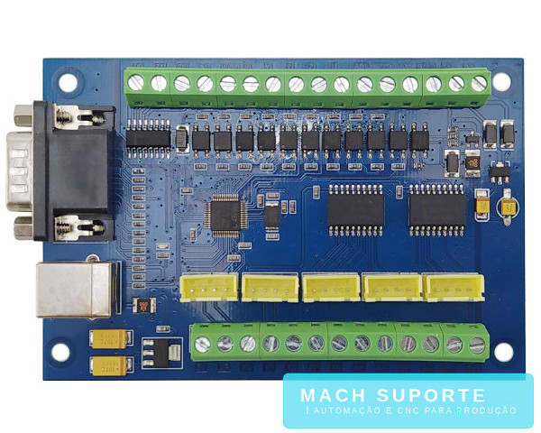 Interface Placa Controladora CNC Porta USB 5 Eixos BL BlueSky STB5100 Blue para Mach3