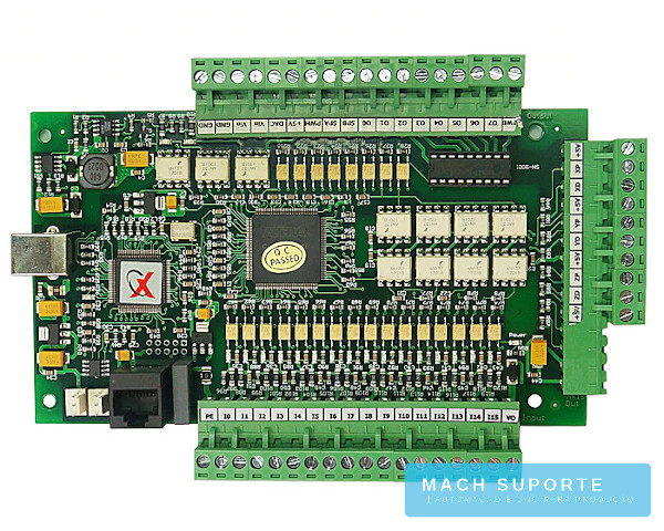 Interface Placa Controladora CNC Porta USB 4 Eixos E-CUT NEW para Mach3