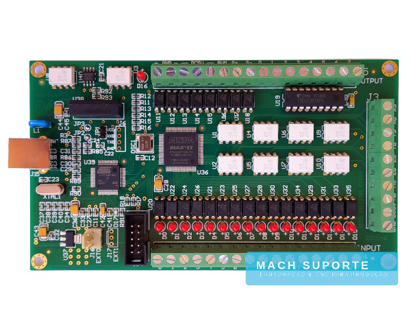 Interface Placa Controladora CNC Porta USB 4 Eixos LF77 AKZ250 para Mach3